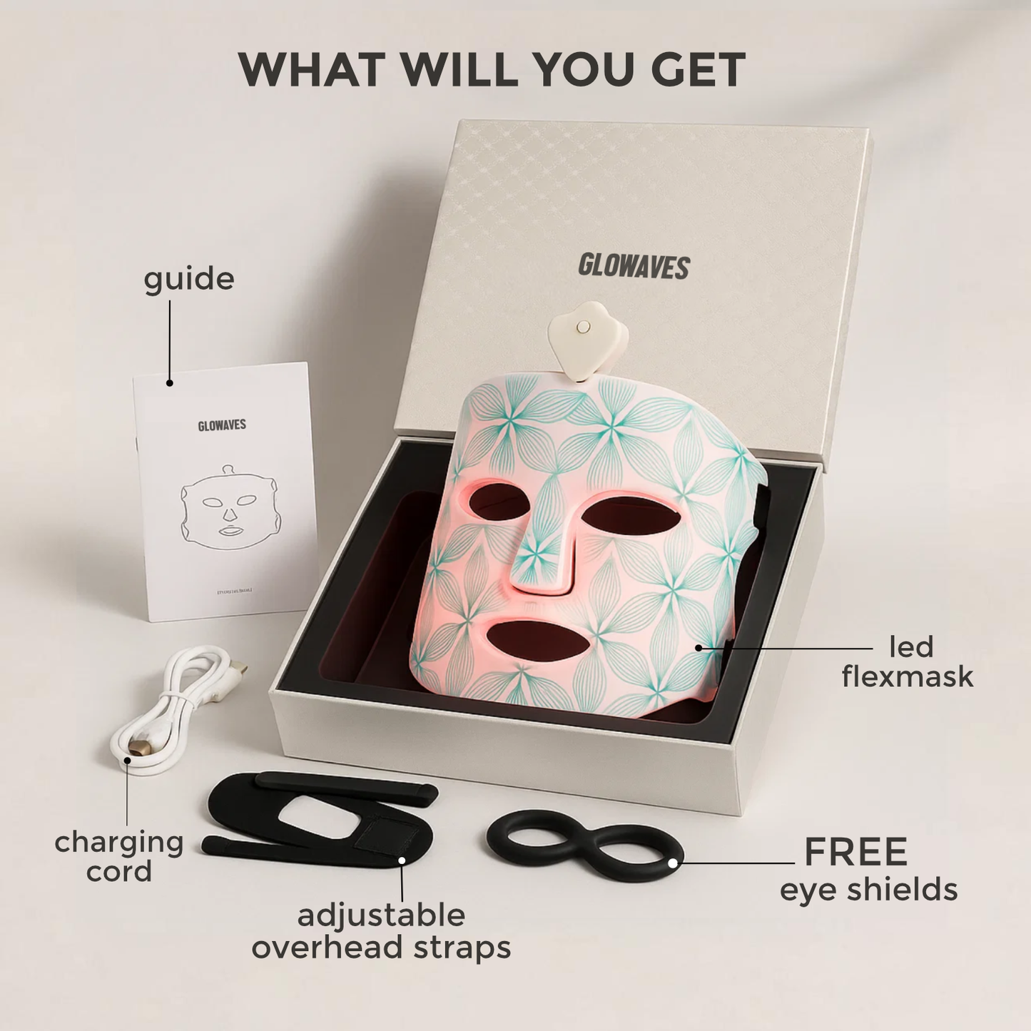 GLOWAVES™ 7-LED THERAPY FLEXMASK - Glowaves