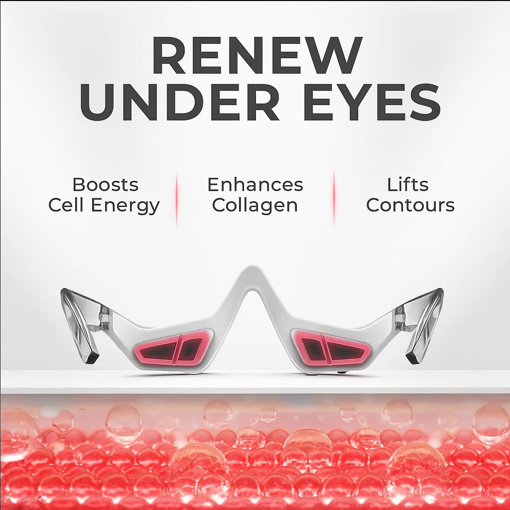 LumiEyes™ Under-Eye Red Light Therapy Goggles