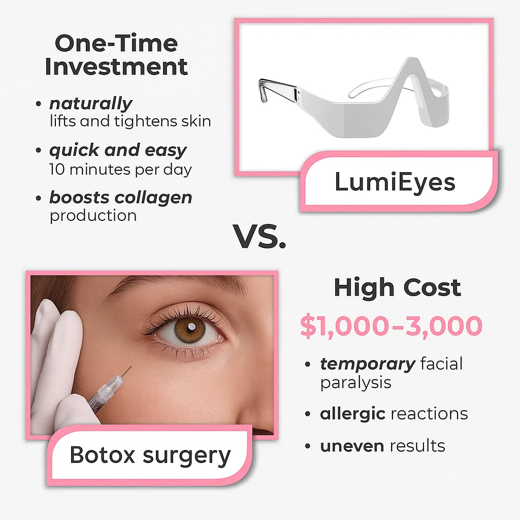 LumiEyes™ Under-Eye Red Light Therapy Goggles
