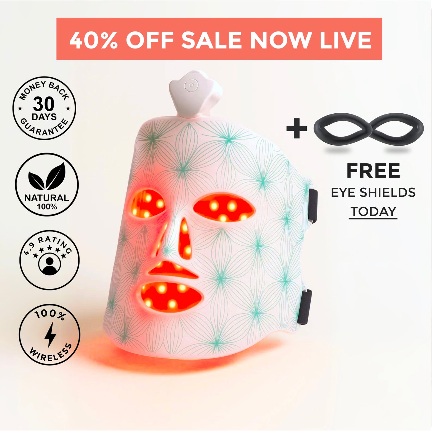 GLOWAVES™ 7-LED THERAPY FLEXMASK - Glowaves